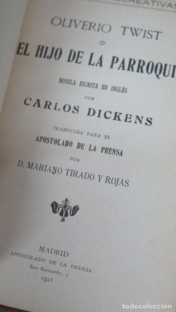 Libros antiguos: 1921.- EL HIJO DE LA PARROQUIA. DICKENS - Foto 2