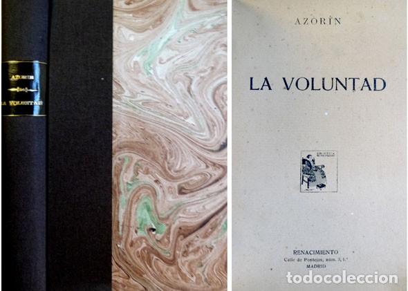 Libros antiguos: AZOR&Iacute;N.  La Voluntad. Novela.  S.a. (1913). - Foto 1