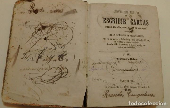 Libros antiguos: Nov&iacute;simo estilo de escribir cartas. - Foto 3