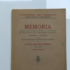 Libros antiguos: ESTUDIO ELECTRIFICACION FERROCARRILES ESPAÑOLES 