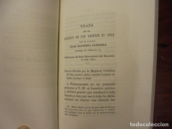 Libros antiguos: SOBRE LAS LIBRERIAS . PAEZ DE CASTRO. 1889 - Foto 4