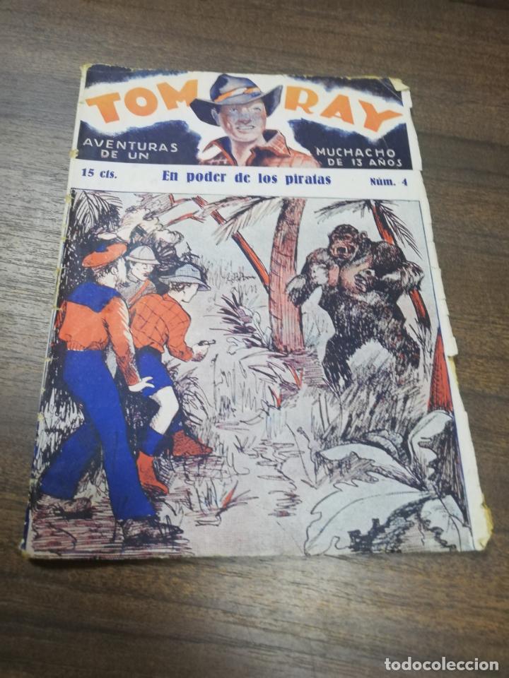 Libros antiguos: TOM RAY. AVENTURAS DE UN MUCHACHO DE 13 A&Ntilde;OS. EN PODER DE LOS PIRATAS. N&ordm; 4. - Foto 1