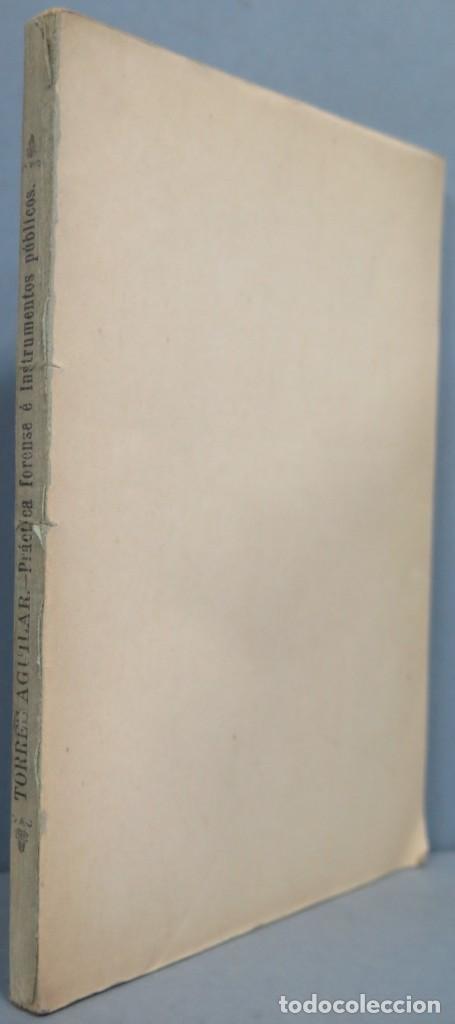 Libros antiguos: 1901.- PROGRAMA Y PLAN DE LAS LECCIONES DE PRACTICA FORENSE - Foto 1