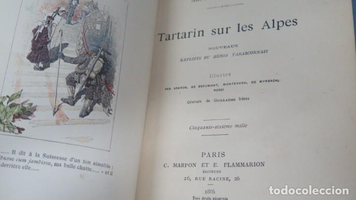 Libros antiguos: 1886.- TARTARIN SUR LES ALPES. DAUDET - Foto 2