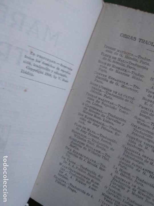 Libros antiguos: BLASCO IB&Aacute;&Ntilde;EZ : MARE NOSTRUM (PROMETEO, - Foto 2