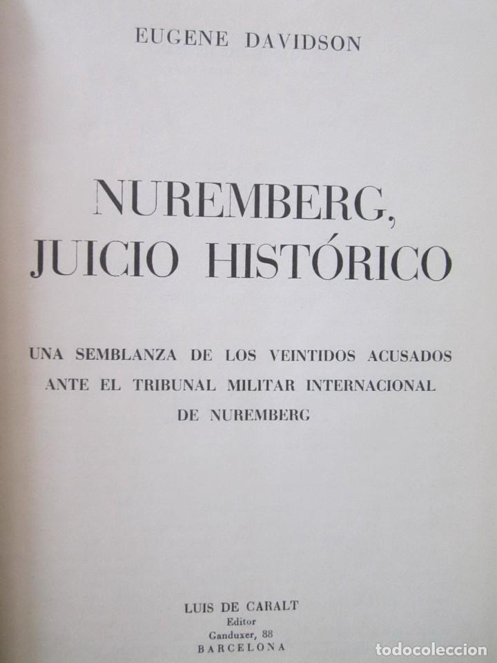 Libros antiguos: (219) LIBRO NUREMBERG JUICIO HISTORICO EUGENE DAVIDSON - Foto 2