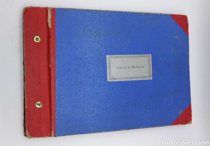 Old books: Carpeta con 25 l&aacute;minas muebles mobiliario a&ntilde;os 40 50