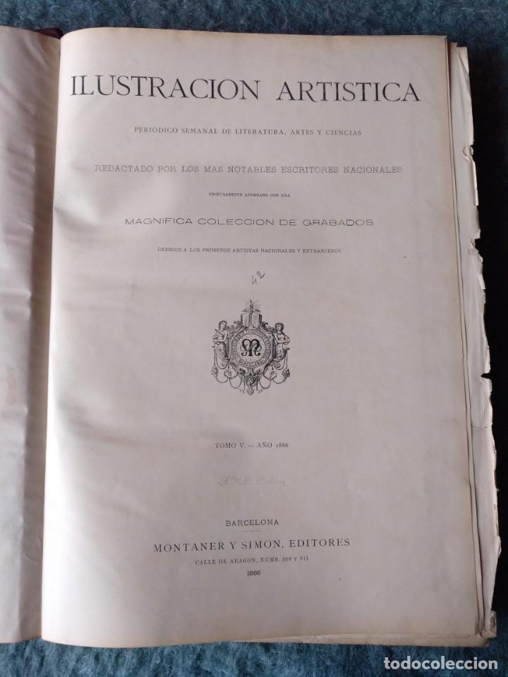 Libros antiguos: Ilustraci&oacute;n Art&iacute;stica 1.882 - 1.887 - Foto 5