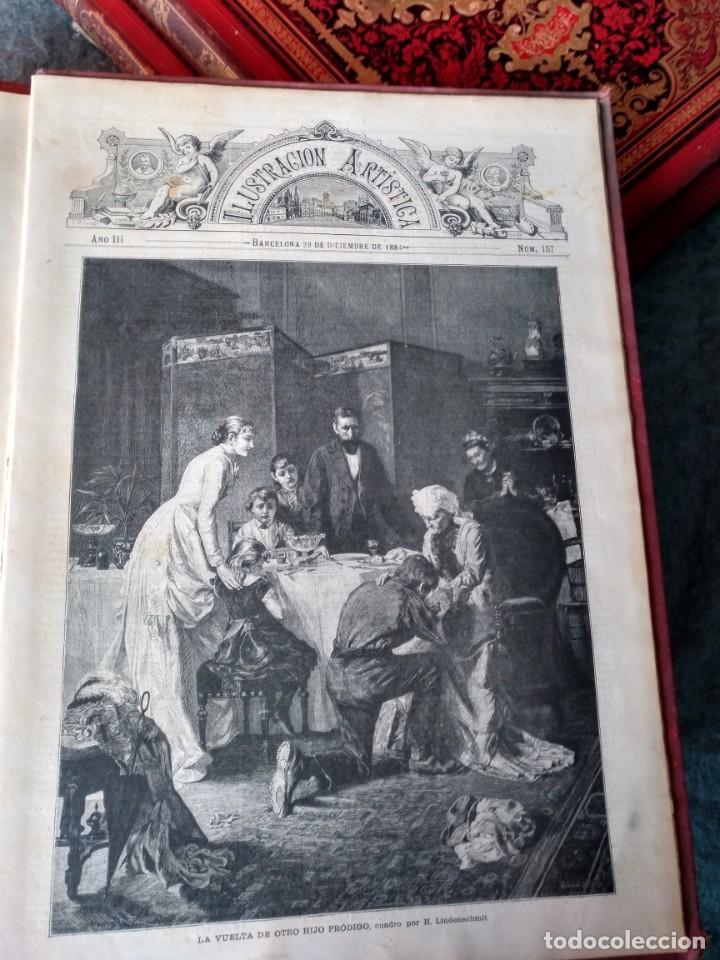 Libros antiguos: Ilustraci&oacute;n Art&iacute;stica 1.882 - 1.887 - Foto 9