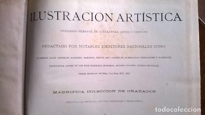 Libros antiguos: Ilustraci&oacute;n Art&iacute;stica 1.882 - 1.887 - Foto 6