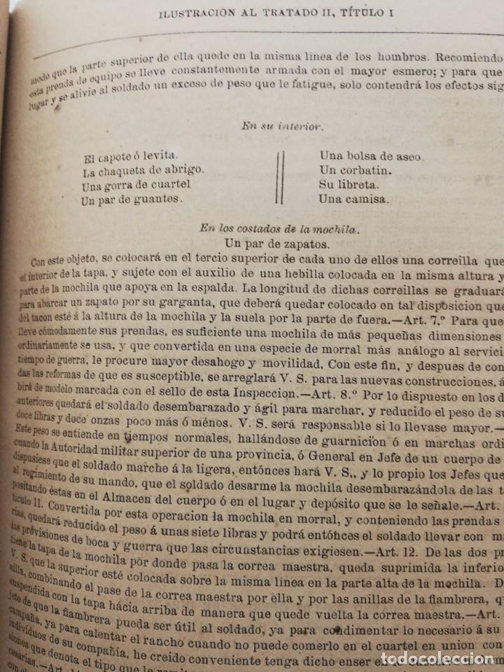 Libros antiguos: 1880 - ORDENANZAS DEL EJ&Eacute;RCITO/MU&Ntilde;IZ - Foto 6