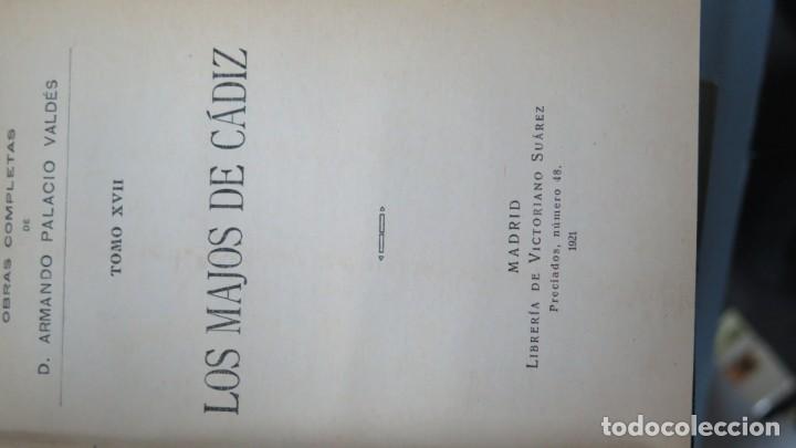 Libros antiguos: 1921.- LOS MAJOS DE CADIZ. PALACIO VALDES - Foto 2