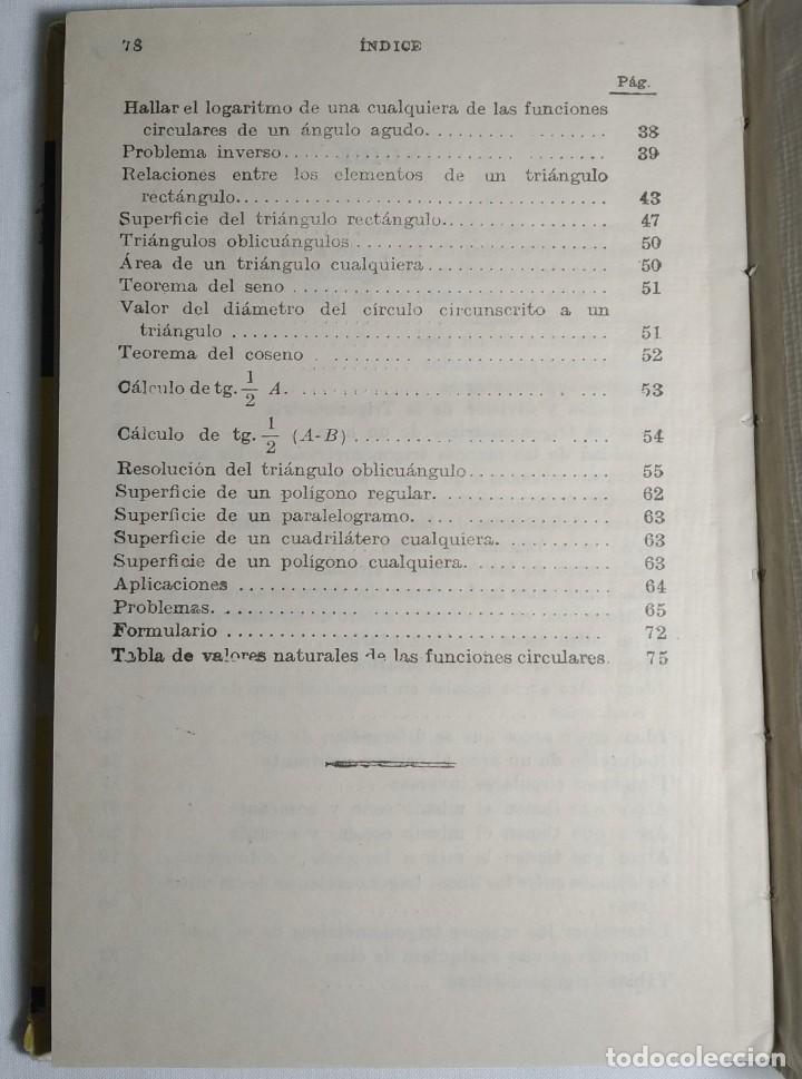 Libros antiguos: Nociones de &aacute;lgebra y trigonometr&iacute;a. - Foto 5