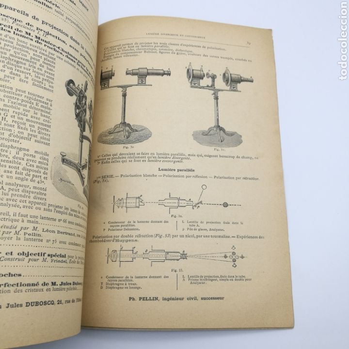 Libros antiguos: PH Pellin instruments doptique - Foto 3