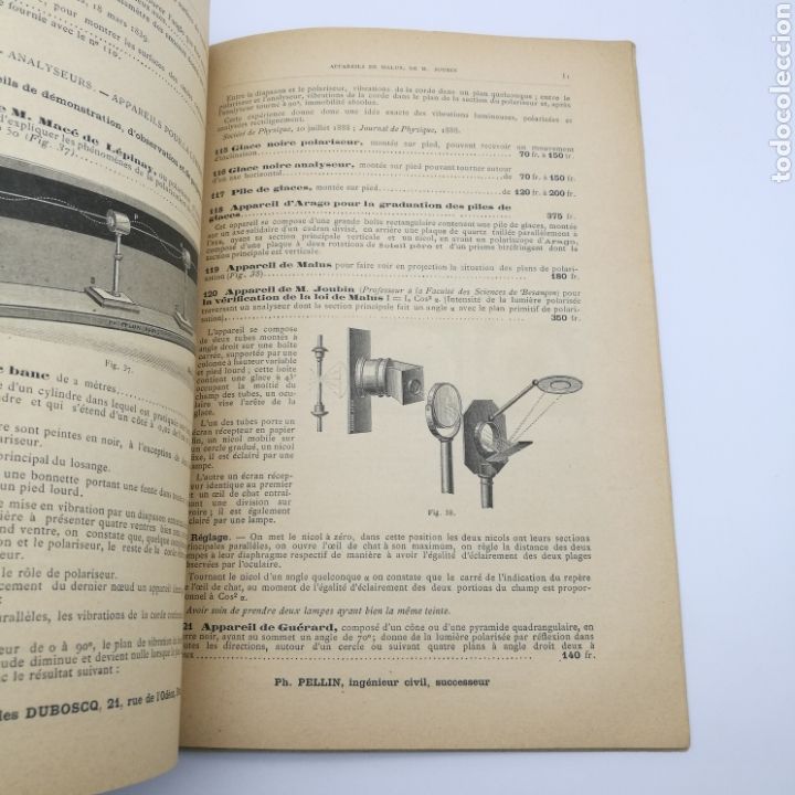 Libros antiguos: PH Pellin instruments doptique - Foto 4