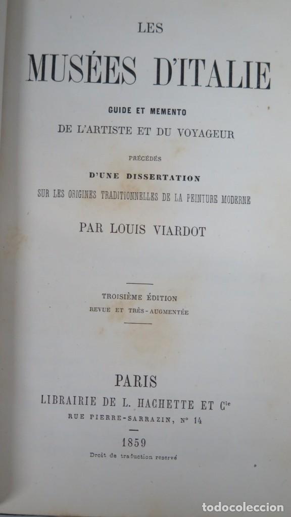 Libros antiguos: 1859.- LES MUSEES D&acute;ITALIE. VIARDOT - Foto 2