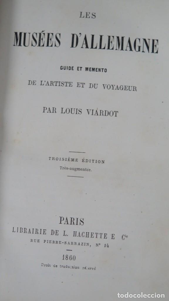 Libros antiguos: 1860.- LES MUSEES D&acute;ALLEMAGNE. VIARDOT - Foto 2