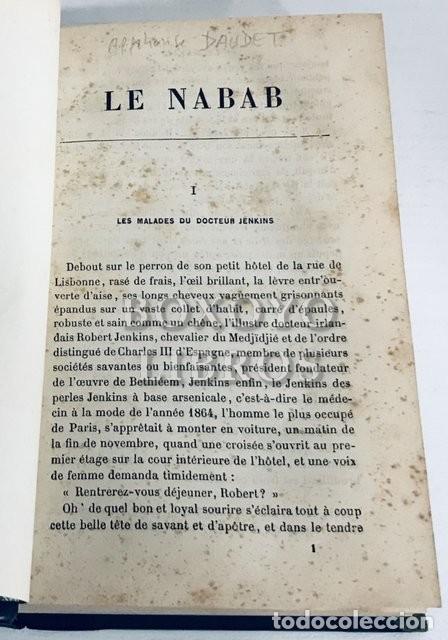 Libros antiguos: DAUDET, Alphonse. Le Nabab. Moeurs Parisiennes - Foto 2