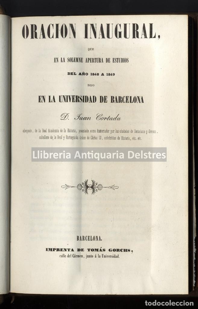 Libros antiguos: [Volumen facticio de obras propias y traducciones, con notas manuscritas] Cortada y Sala, Juan.
