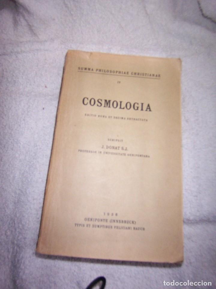 Libros antiguos: COSMOLOGIA - Foto 1