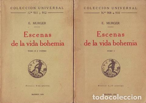 Libros antiguos: MURGER, E: ESCENAS DE LA VIDA BOHEMIA. 2 vols. 1924 - Foto 1