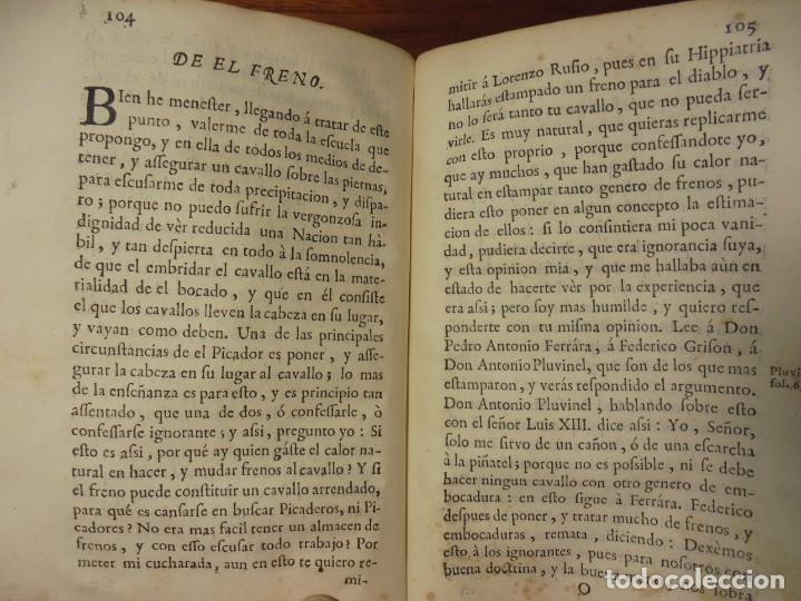 Libros antiguos: EQUITACI&Oacute;N.MANEJO REAL. ALVAREZ OSSORIO. 1769 - Foto 7