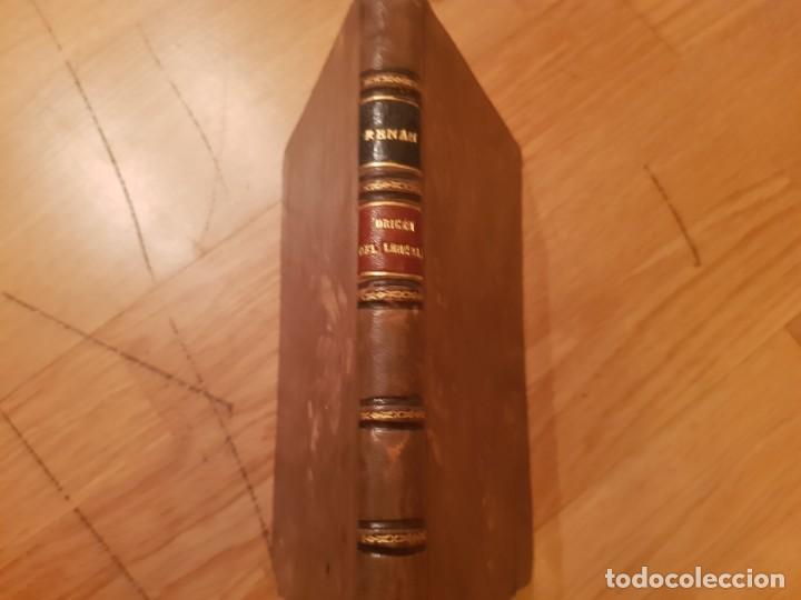 Libros antiguos: EL ORIGEN DEL LENGUAJE REN&Aacute;N, Ernesto - Foto 1