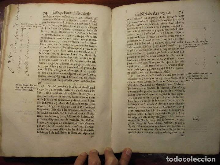 Libros antiguos: ARANZAZU. LUZURIAGA. 1690 - Foto 12