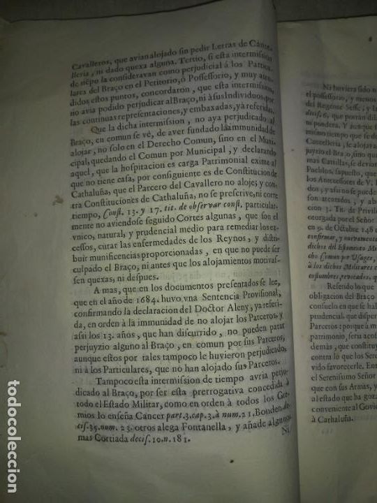 Libros antiguos: PROTECTOR DEL BRAZO MILITAR DE CATHALU&Ntilde;A - A&Ntilde;O 1674 - EXCEPCIONAL DOCUMENTO. - Foto 3
