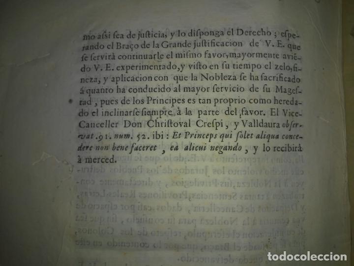 Libros antiguos: PROTECTOR DEL BRAZO MILITAR DE CATHALU&Ntilde;A - A&Ntilde;O 1674 - EXCEPCIONAL DOCUMENTO. - Foto 4