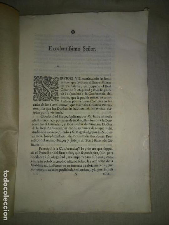 Libros antiguos: PROTECTOR DEL BRAZO MILITAR DE CATHALU&Ntilde;A - A&Ntilde;O 1674 - EXCEPCIONAL DOCUMENTO. - Foto 1