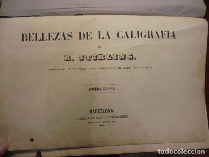Libros antiguos: CALIGRAF&Iacute;A. STIRLING. c. 1844 - Foto 5