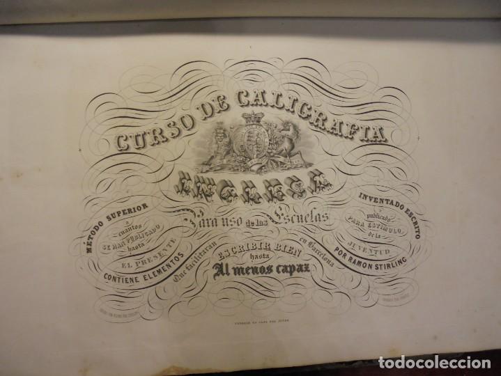 Libros antiguos: CALIGRAF&Iacute;A. STIRLING. c. 1844 - Foto 8