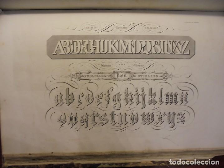 Libros antiguos: CALIGRAF&Iacute;A. STIRLING. c. 1844 - Foto 17