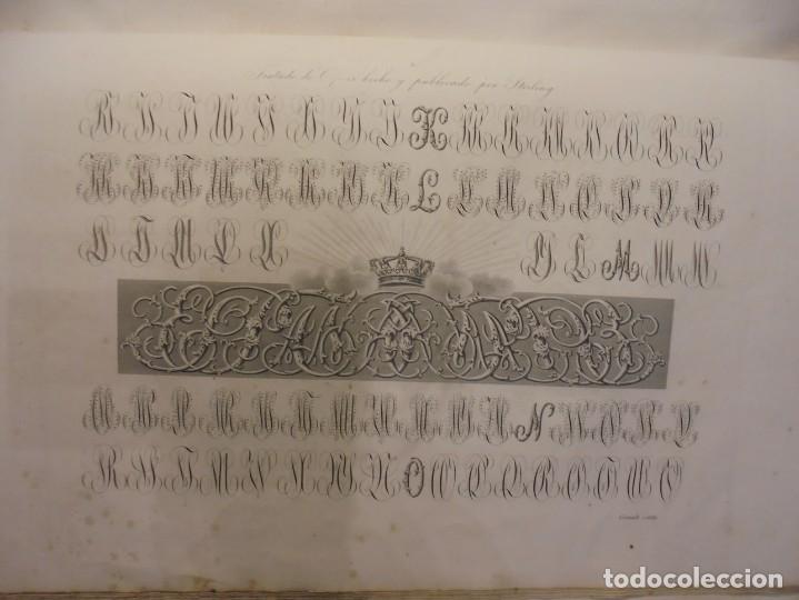 Libros antiguos: CALIGRAF&Iacute;A. STIRLING. c. 1844 - Foto 30