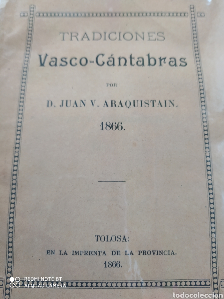 Libros antiguos: TRADICIONES VASCO-C&Aacute;NTABRAS - Foto 2