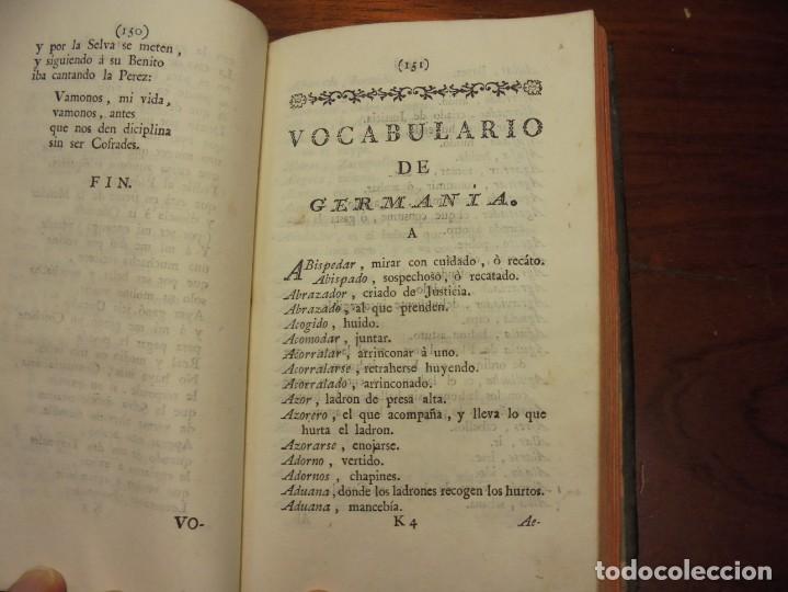 Libros antiguos: ROMANCES DE GERMAN&Iacute;A. GITANOS. HIDALGO. QUEVEDO. 1779 - Foto 7