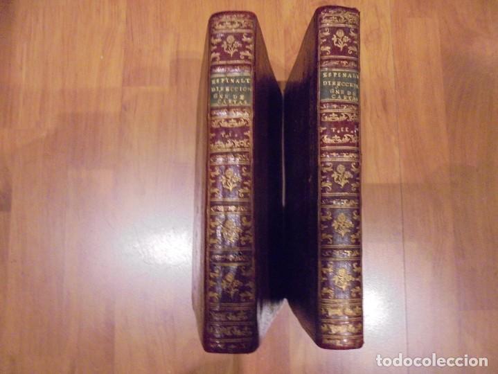 Libros antiguos: ESPINALT. DIRECCION GENERAL DE CARTAS. 2 TOMOS. 1775. DEFECTOS - Foto 1