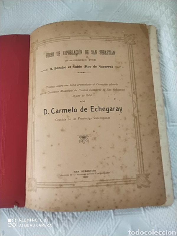 Libros antiguos: FUERO DE REPOBLACION DE SAN SEBASTIAN - Foto 2