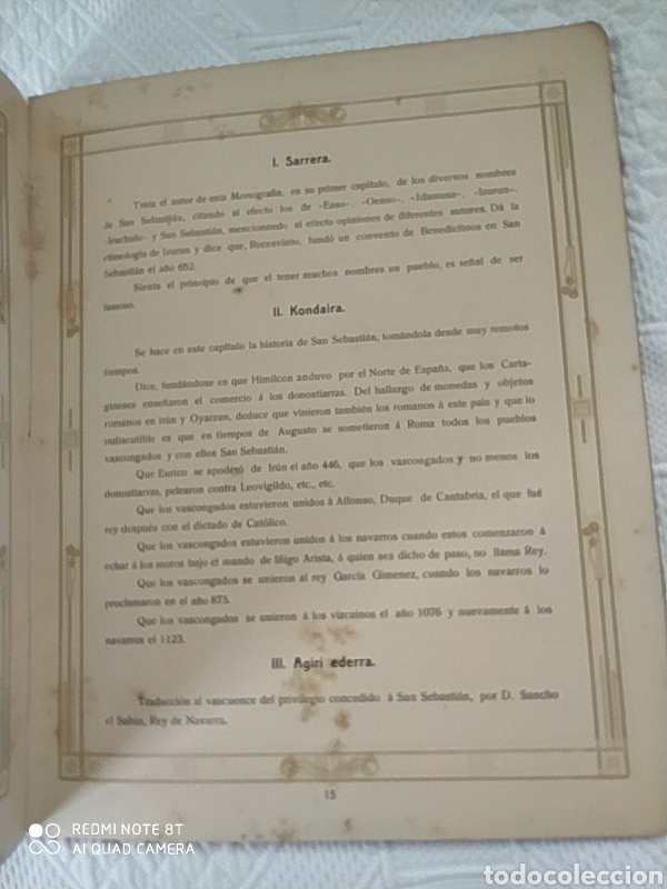 Libros antiguos: FUERO DE REPOBLACION DE SAN SEBASTIAN - Foto 5