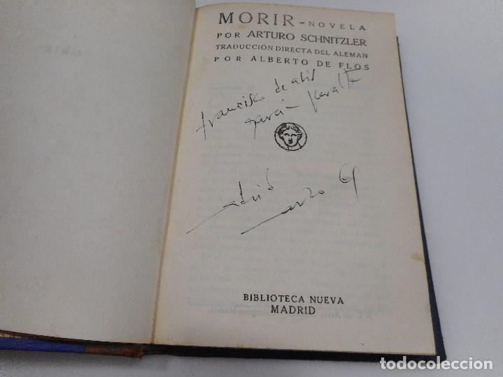 Libros antiguos: ARTURO SCHNITZLER   Morir    Y99704W - Foto 2