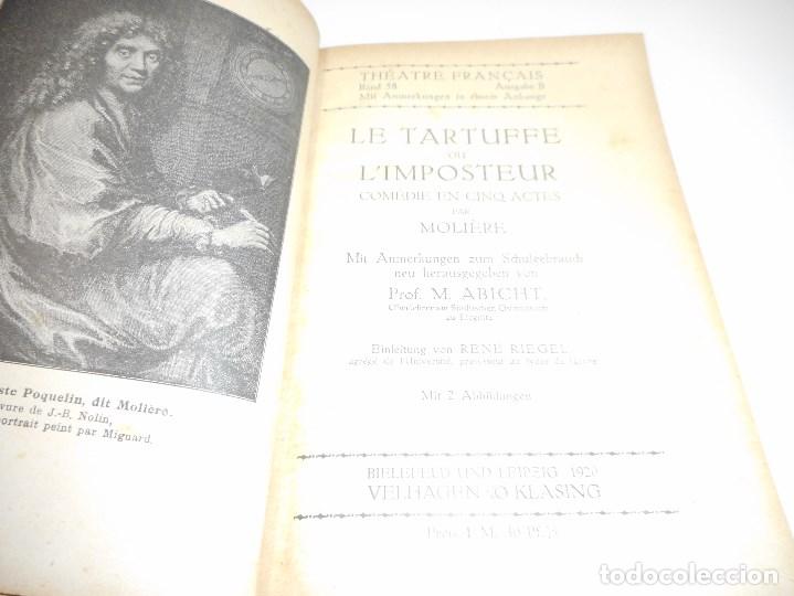 Libros antiguos: MOLIERE     Le Tartuffe (Franc&eacute;s)    Y99707W - Foto 2