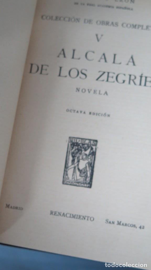Libros antiguos: ALCALA DE LOS ZEGRIES. RICARDO LEON - Foto 2