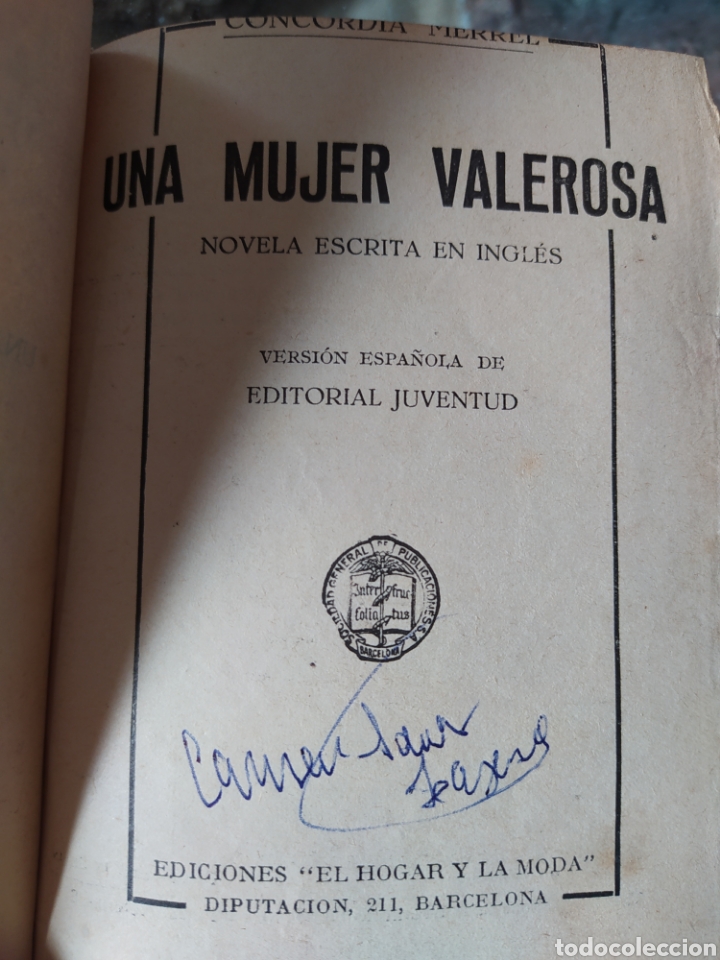 Libros antiguos: Una mujer valerosa. - Foto 3