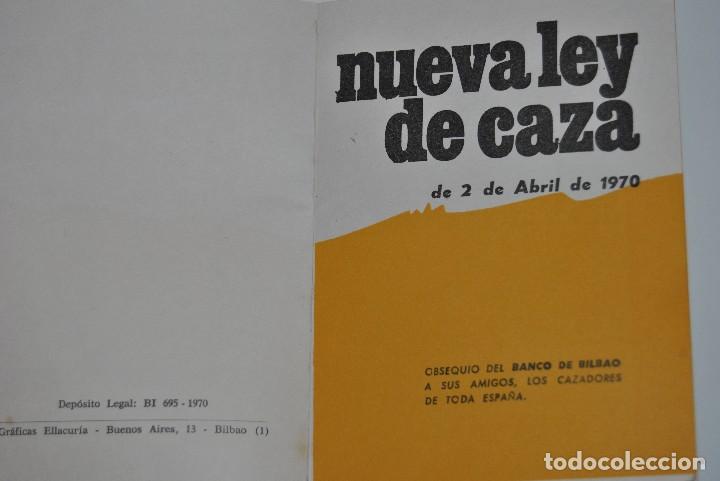 Libros antiguos: LIBRO 1970 NUEVA LEY DE CAZA - Foto 2