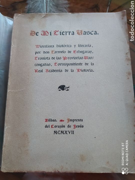 Libros antiguos: DE MI TIERRA VASCA - Foto 1