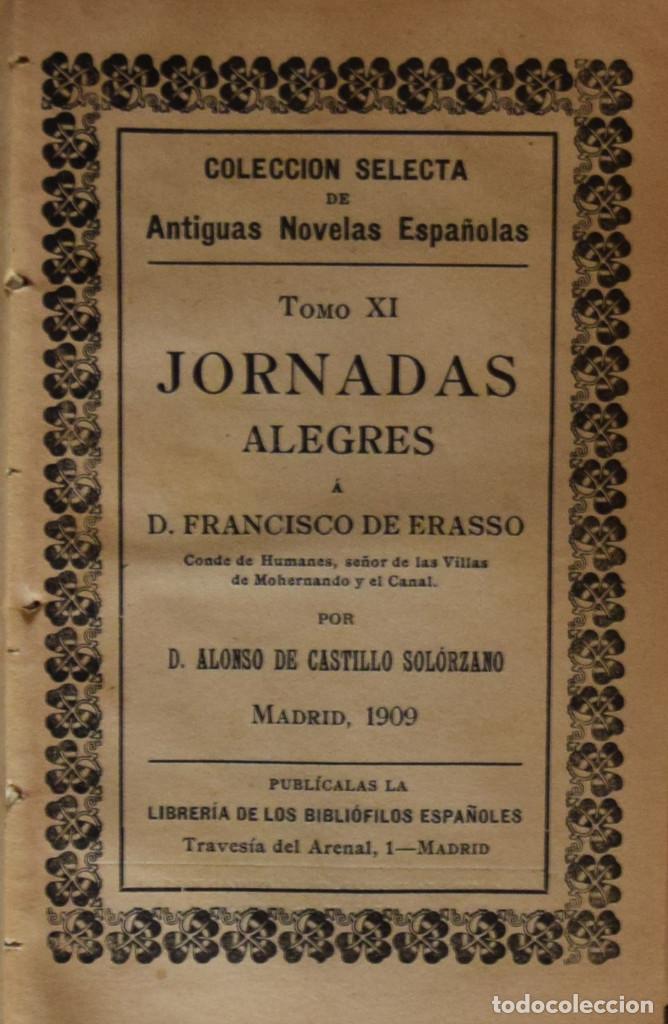 Libros antiguos: JORNADAS ALEGRES A D. FRANCISCO DE ERASSO - Alonso de CASTILLO SOL&Oacute;RZANO - Foto 1