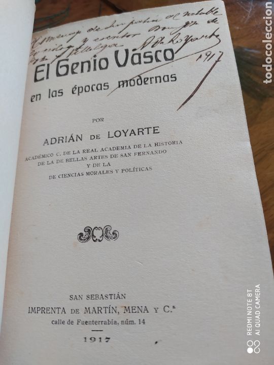 Libros antiguos: EL GENIO VASCO - Foto 2