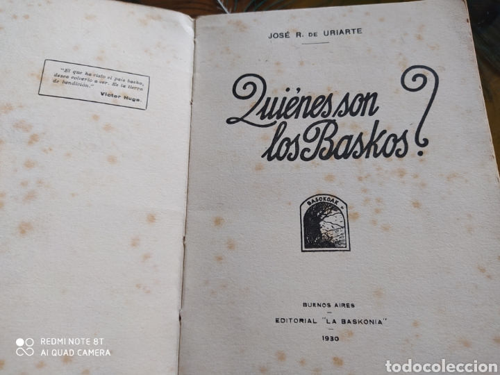 Libros antiguos: Quienes son los Baskos? - Foto 2