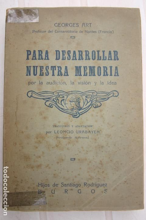 Libros antiguos: Para desarrollar nuestra memoria	(1920) - Foto 1